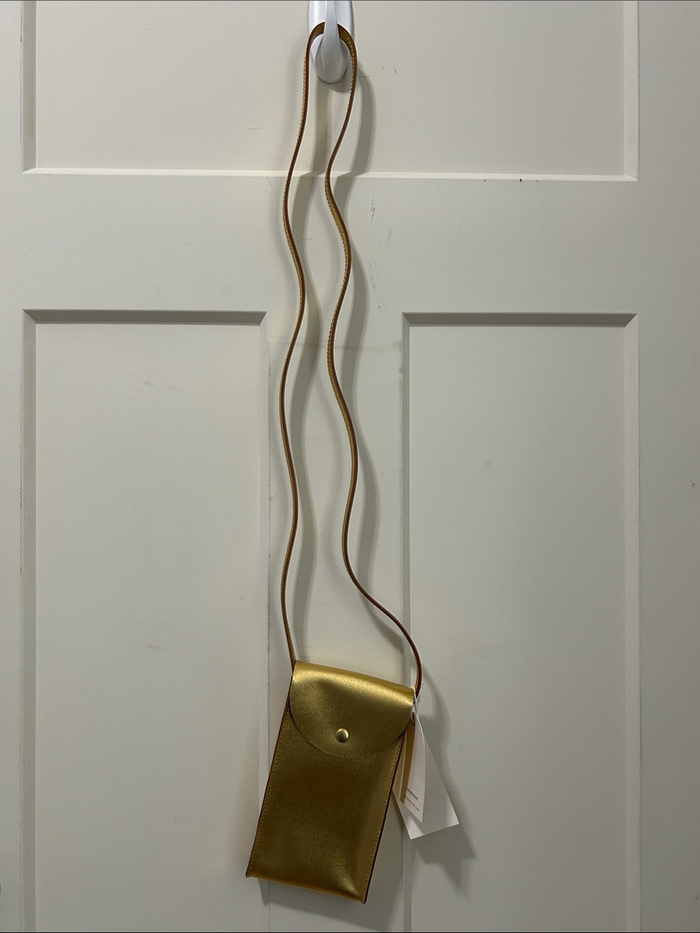 NWT Minor History Mini Bandit Phone Gold Crossbody - Women's Small Bag
